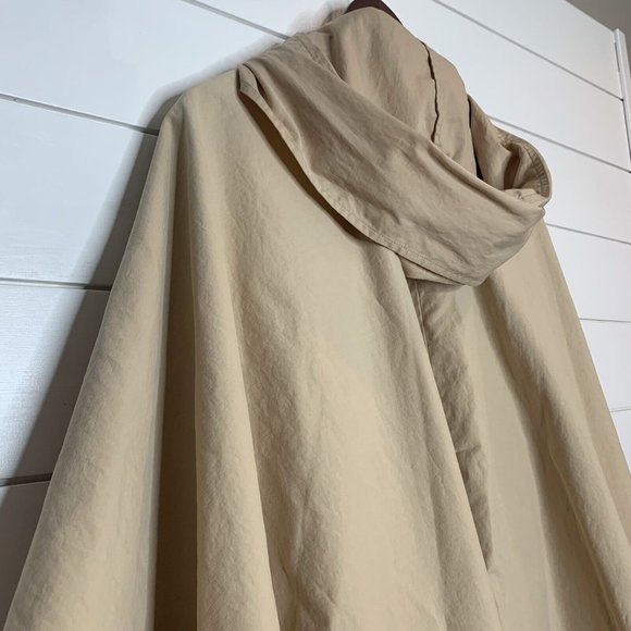 CASCO BAY WOOL WORKS Cape One Size Khaki Beige Horn Toggle Buttons Circular VTG - Picture 8 of 9